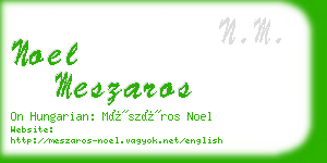 noel meszaros business card